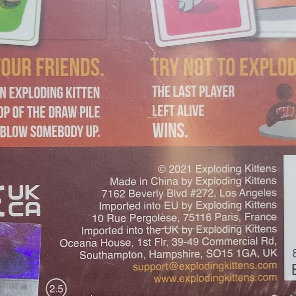 Exploding-Kittens Card Game NIB - Picture 3 of 3